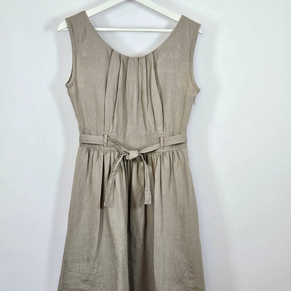 Kookai Grey Linen Swing Dress